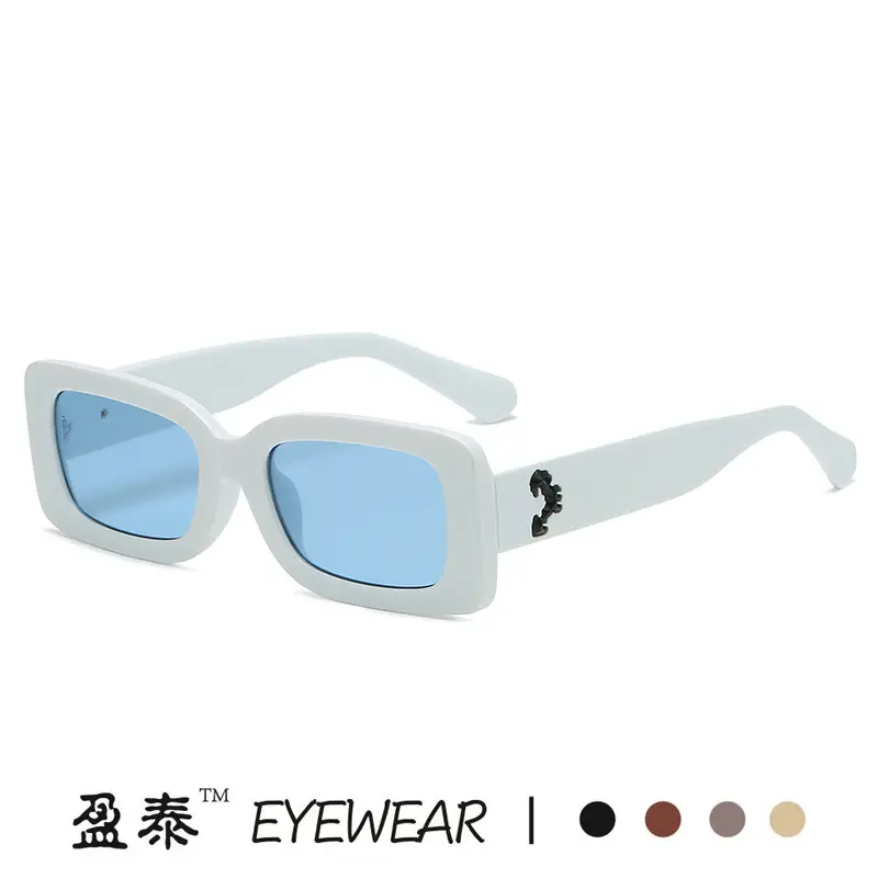 Men & Women Retro Street Shot Sunglasses Black - Image 9
