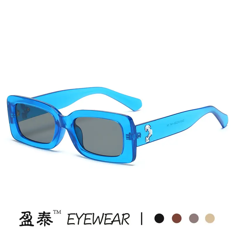 Men & Women Retro Street Shot Sunglasses Black - Image 12