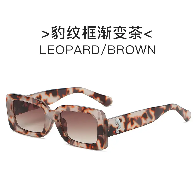 Men & Women Retro Street Shot Sunglasses Black - Image 2