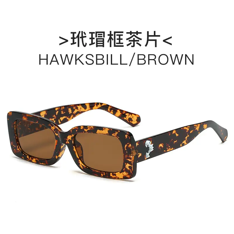 Men & Women Retro Street Shot Sunglasses Black - Image 3