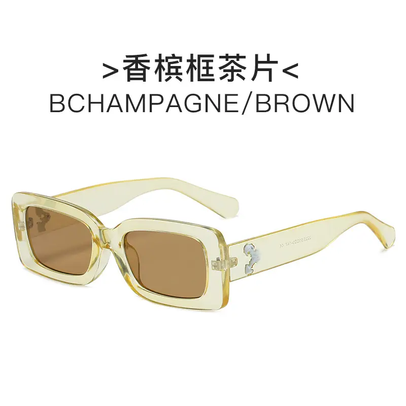 Men & Women Retro Street Shot Sunglasses Black - Image 5