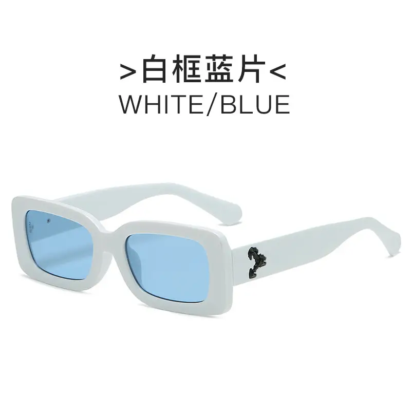 Men & Women Retro Street Shot Sunglasses Black - Image 6