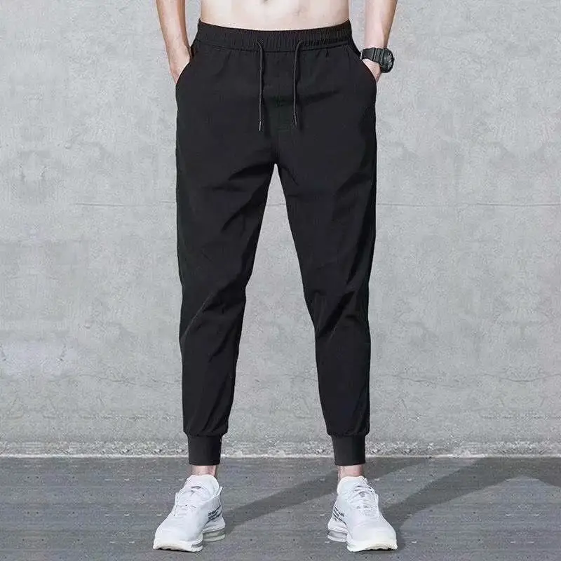 Men Winter Fleece Cargo Pants Black Slim Fit - Image 11