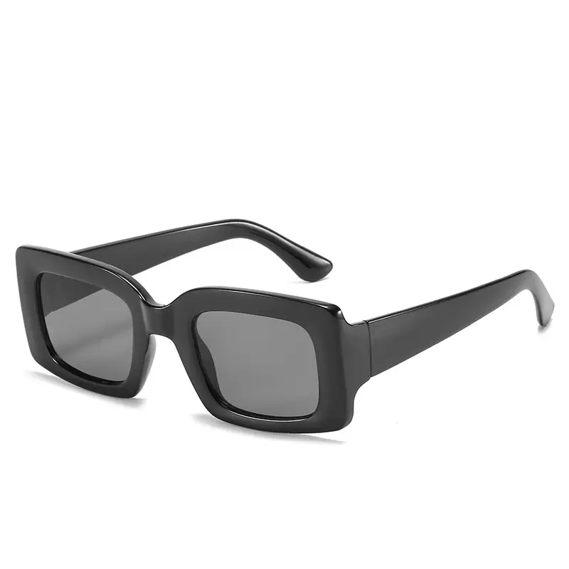 Women's Square Black UV400 Sunglasses
