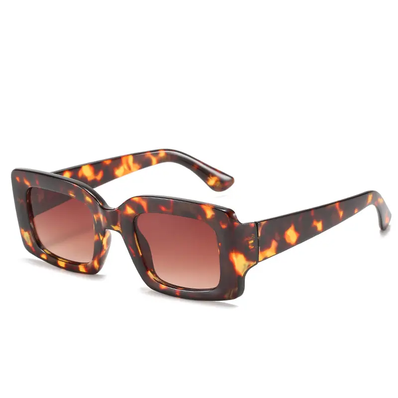 Women's Square Black UV400 Sunglasses