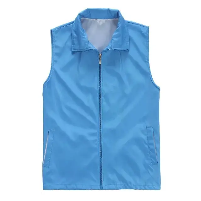Red Volunteer Vest with Logo Printing for Public Service - Image 9
