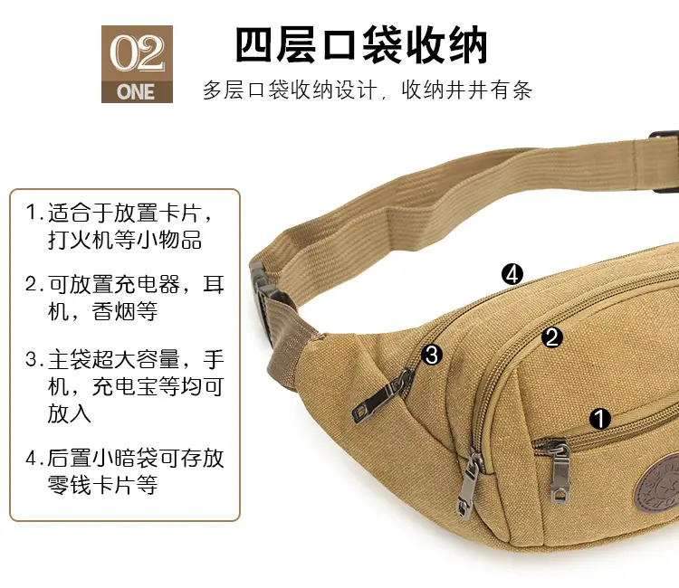 Men's Korean Style Crossbody Bag Small Casual Sports Tactical Bag â feature 4