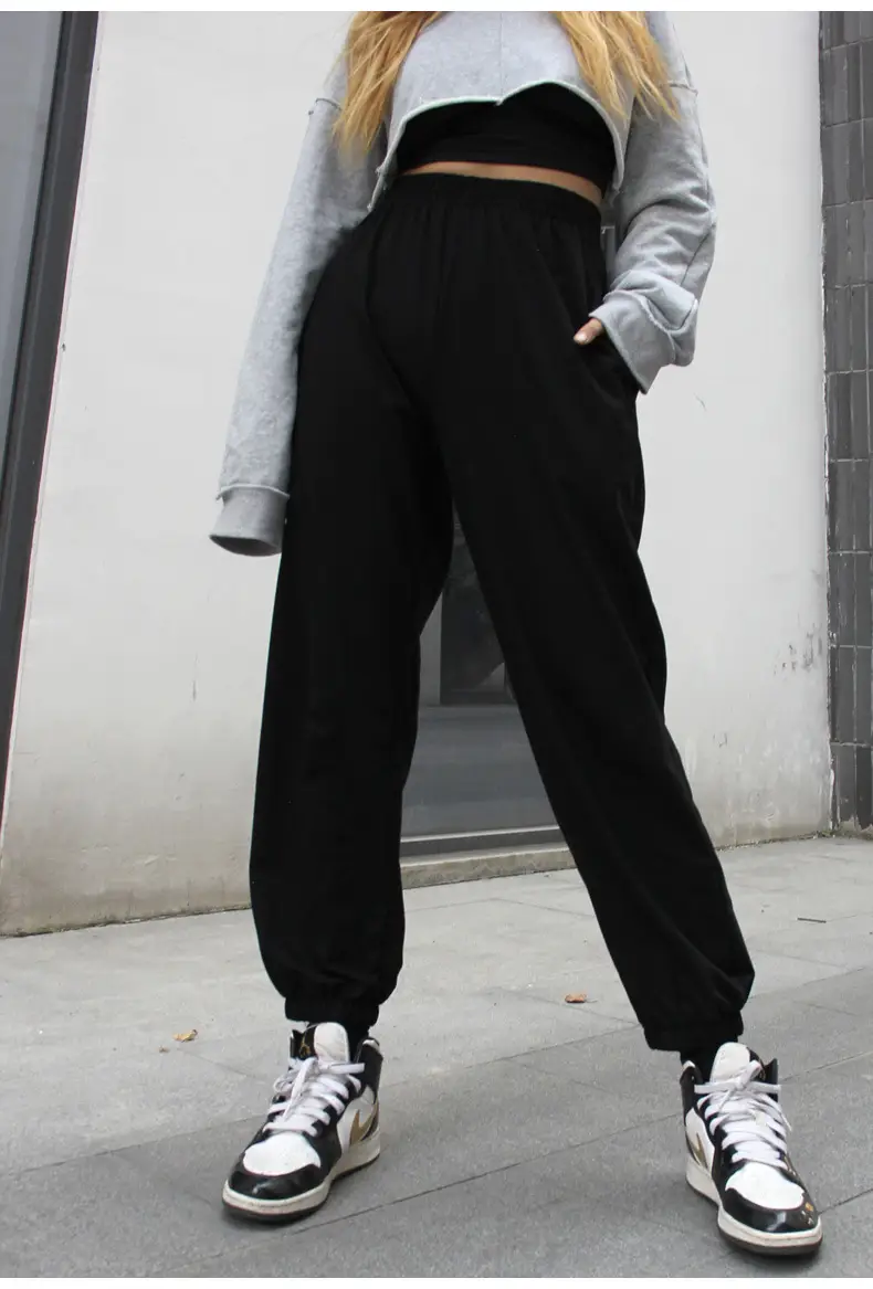 Women Gray Sweatpants Spring Style Leggings Casual Cross-Border — feature 14