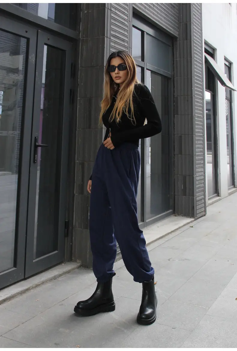 Women Gray Sweatpants Spring Style Leggings Casual Cross-Border — feature 19