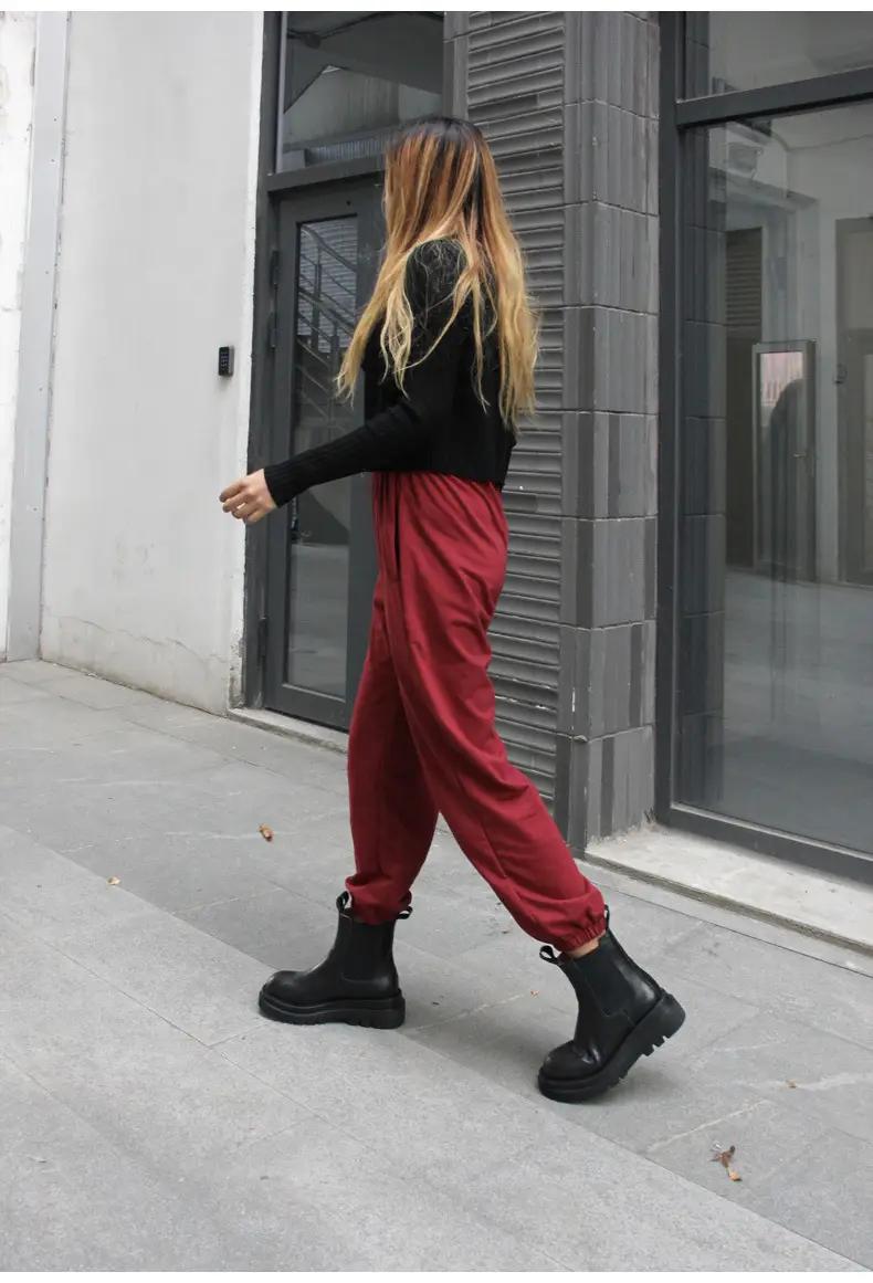 Women Gray Sweatpants Spring Style Leggings Casual Cross-Border — feature 8