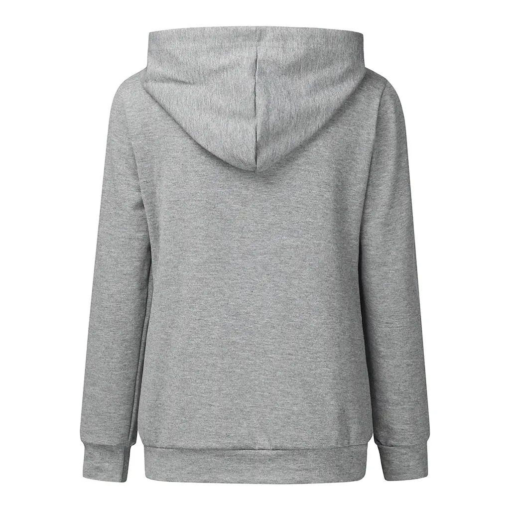 Gray Hooded Sweatshirt for Men, Solid Color, Multi-Functional - Image 4