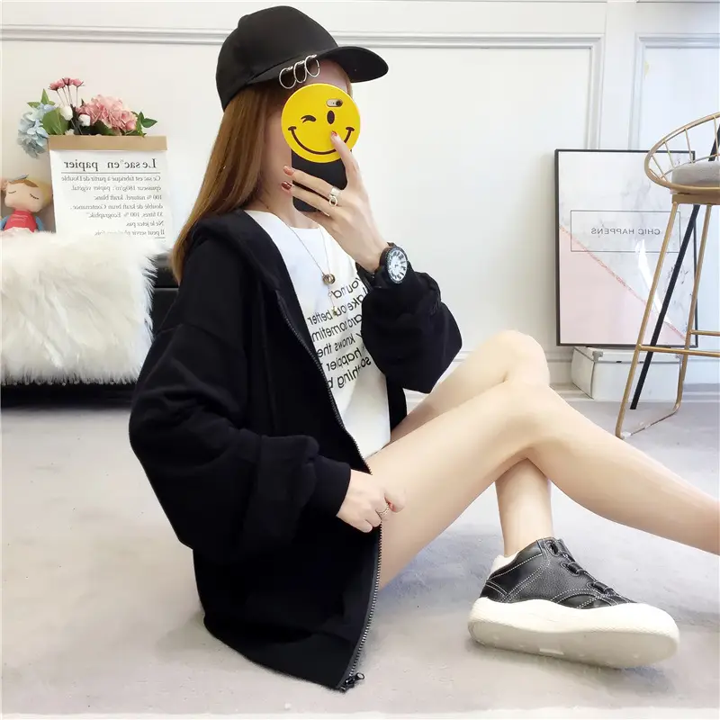 Women Hooded Sweatshirt Lavender Loose Fit 2025 — feature 11