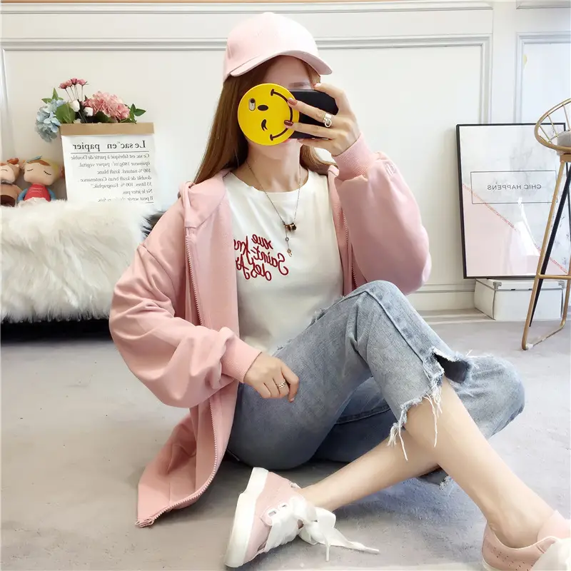 Women Hooded Sweatshirt Lavender Loose Fit 2025 — feature 20