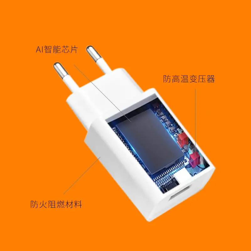 5V2A Universal USB Charger, White, CE Certified, Made in China