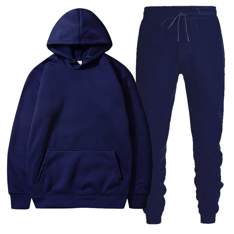 Men Black Grey Hoodie Pants Set Casual Sweatpants Hoodie - Image 34