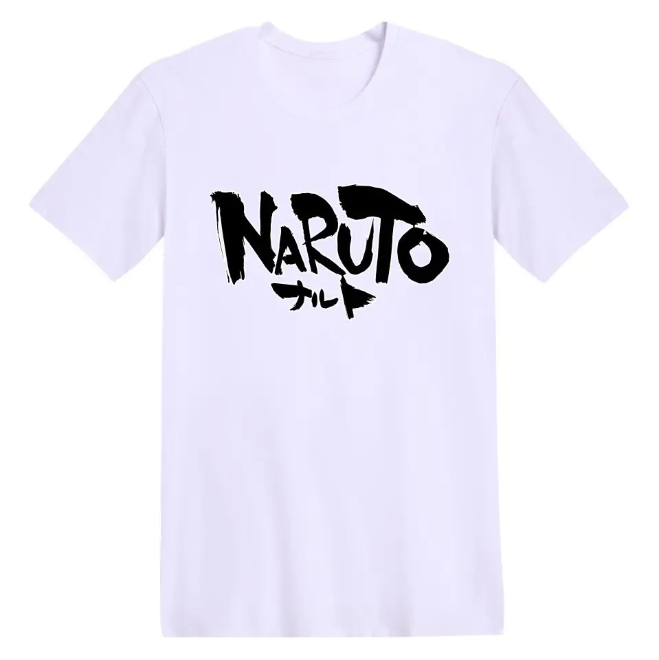 Naruto Anime T-Shirt Grey Short Sleeve