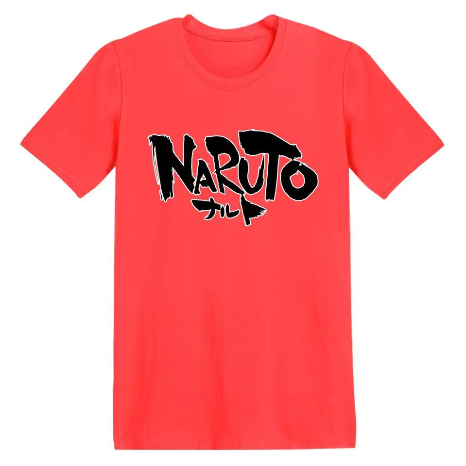 Naruto Anime T-Shirt Grey Short Sleeve