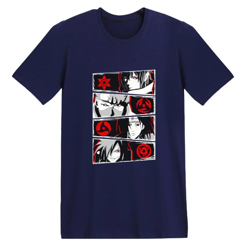 Naruto Anime T-Shirt Grey Short Sleeve