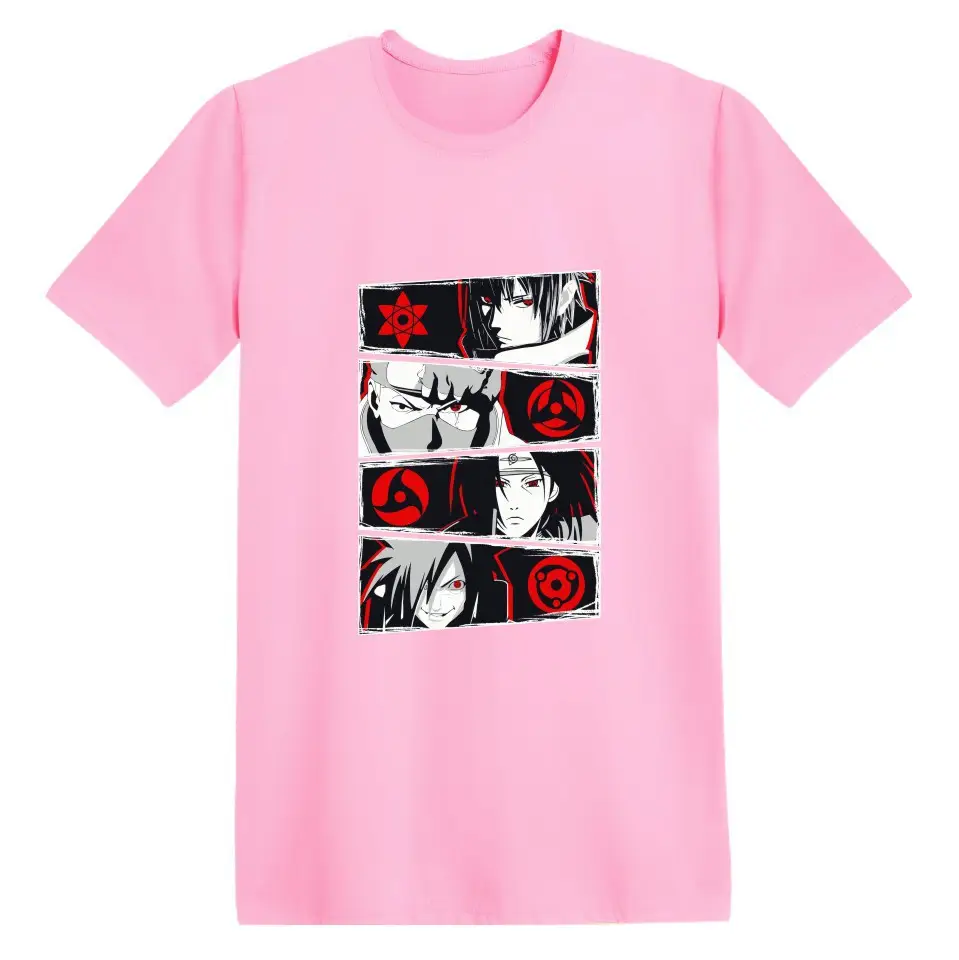 Naruto Anime T-Shirt Grey Short Sleeve