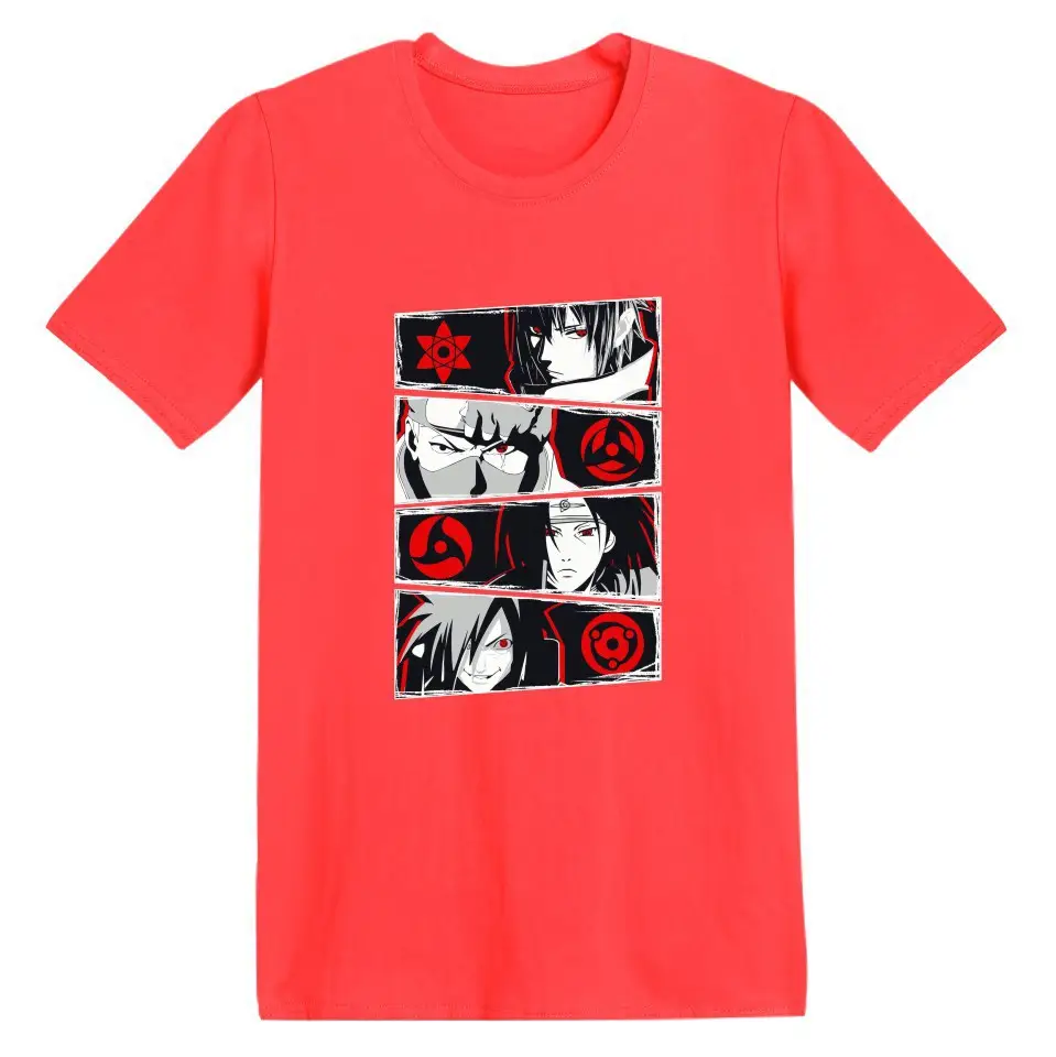 Naruto Anime T-Shirt Grey Short Sleeve