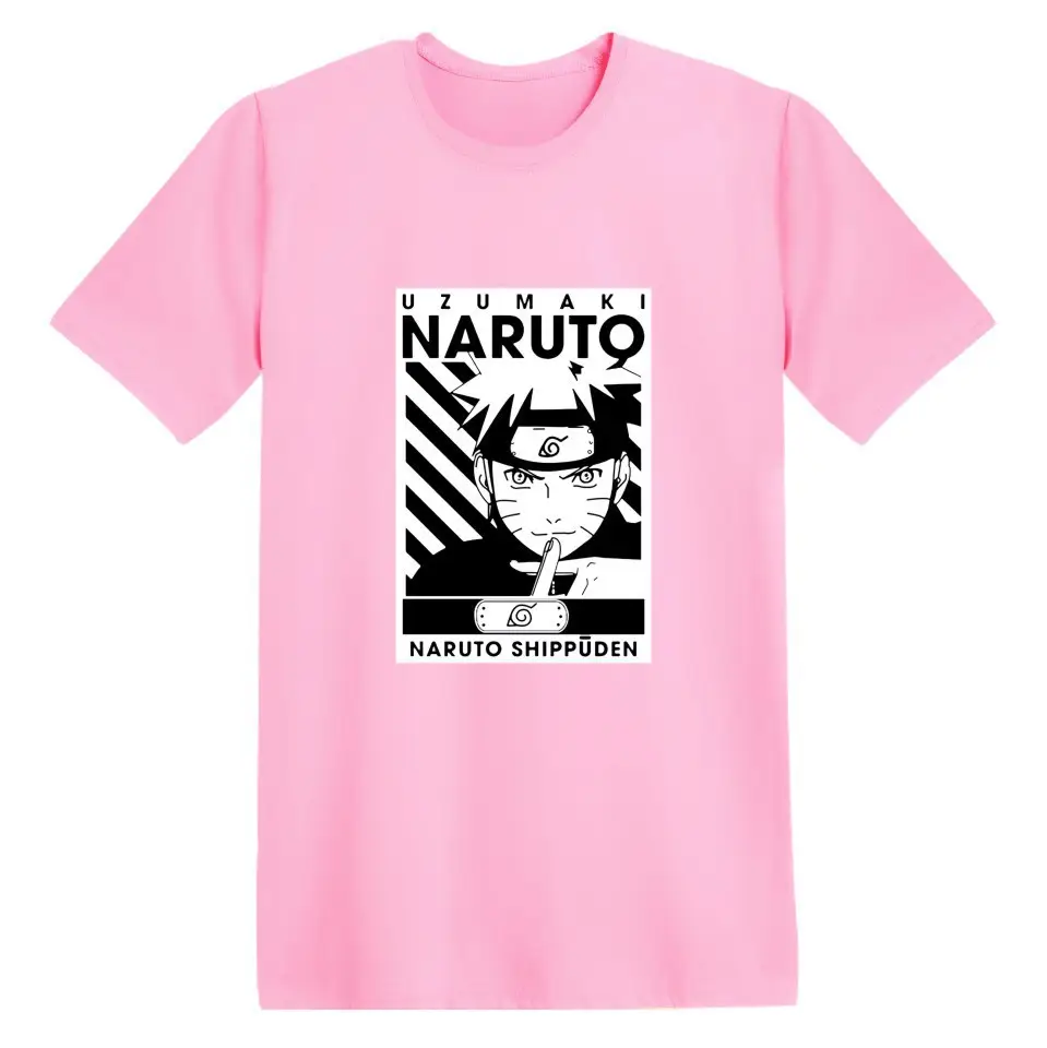 Naruto Anime T-Shirt Grey Short Sleeve