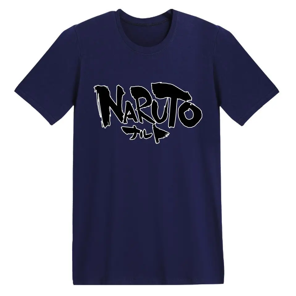 Naruto Anime T-Shirt Grey Short Sleeve