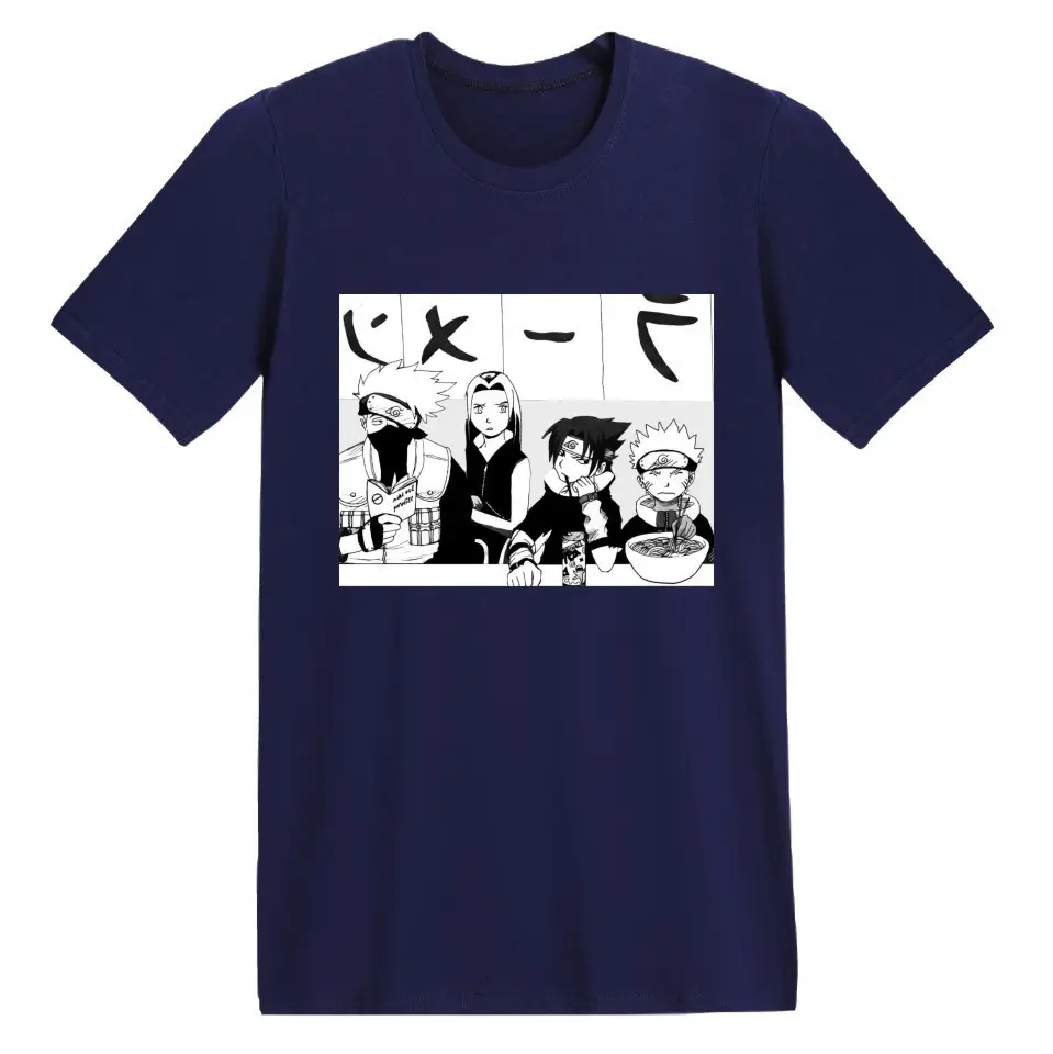 Naruto Anime Print Red T-Shirt Short Sleeve - Image 10