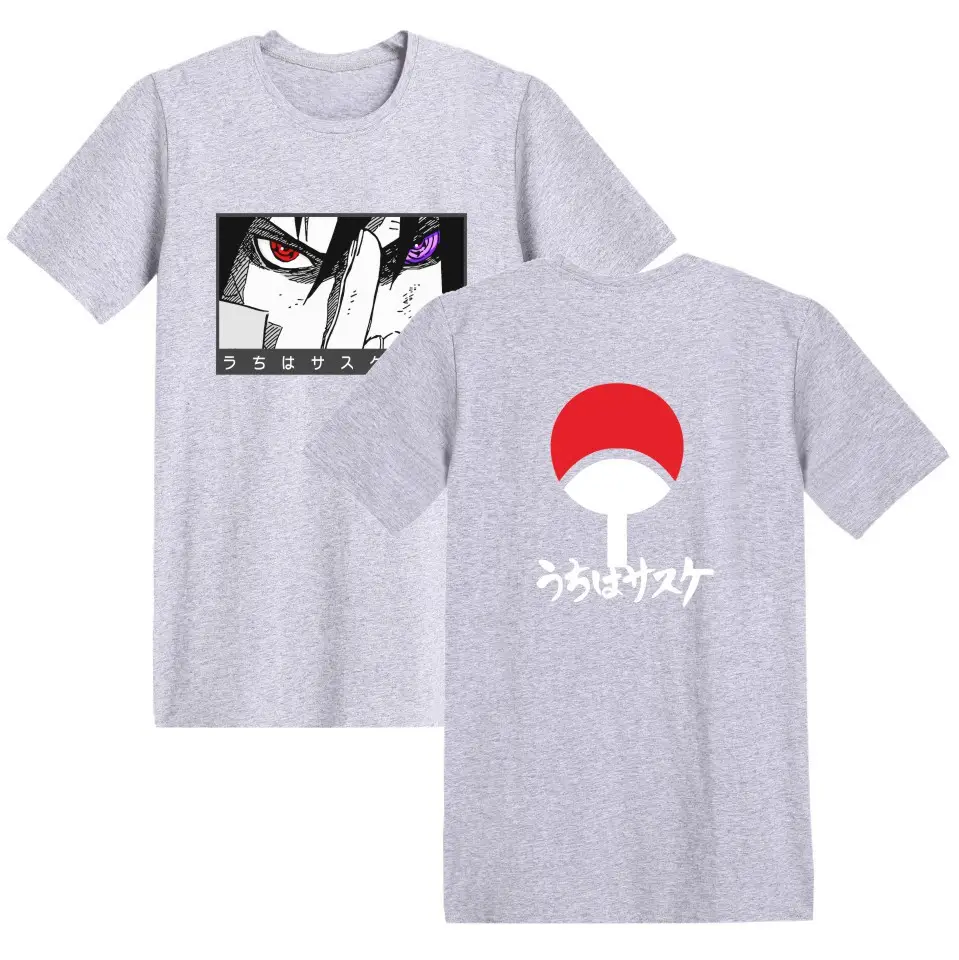 Naruto Anime Print Red T-Shirt Short Sleeve - Image 15