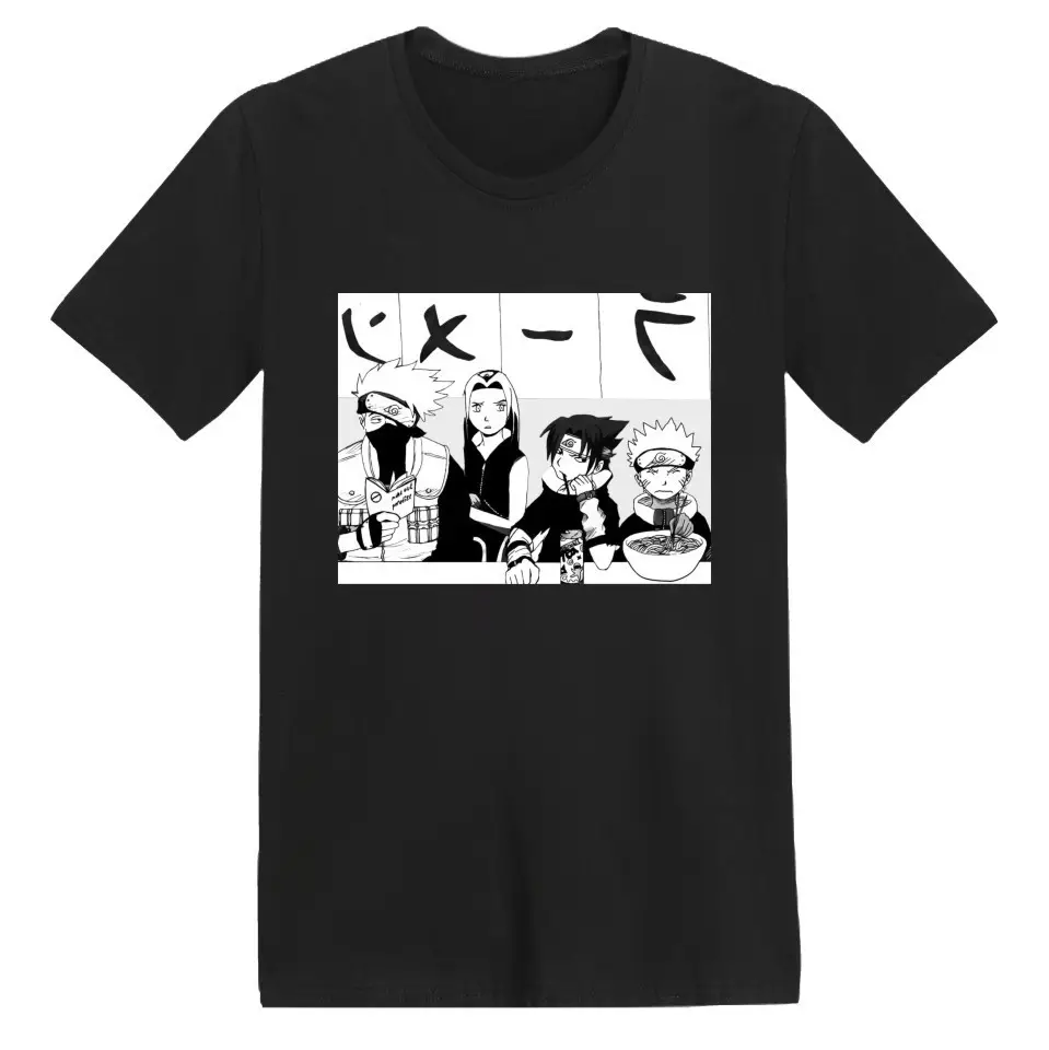 Naruto Anime Print Red T-Shirt Short Sleeve - Image 7