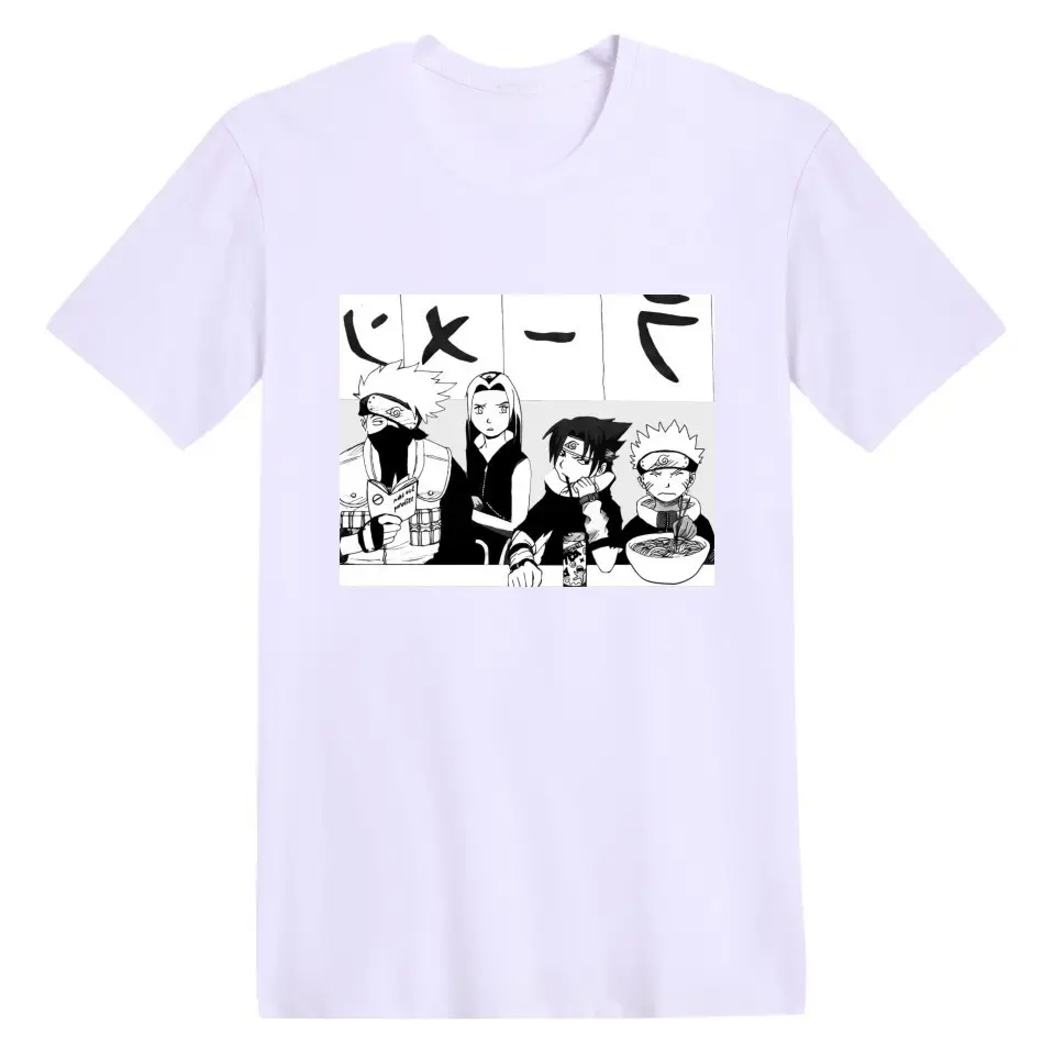 Naruto Anime Print Red T-Shirt Short Sleeve - Image 8