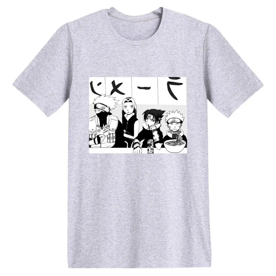 Naruto Anime Print Red T-Shirt Short Sleeve - Image 9