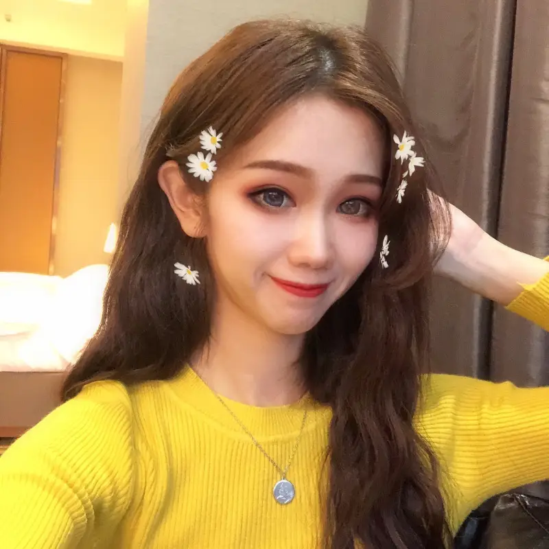 Women's 2025 Knitted Sweater Yellow Long Sleeve - Image 2