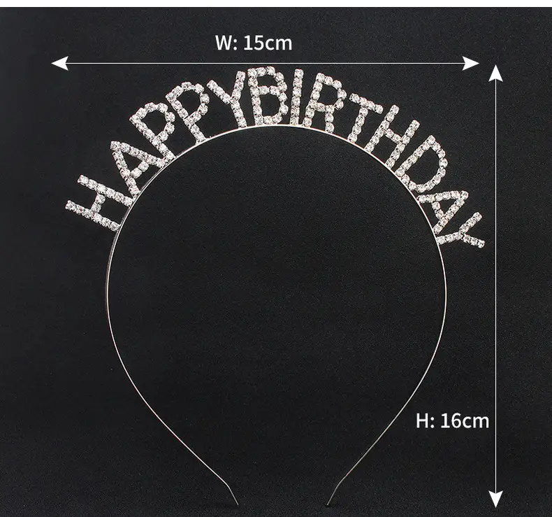 Happy Birthday Headband for Women with Letters — feature 18