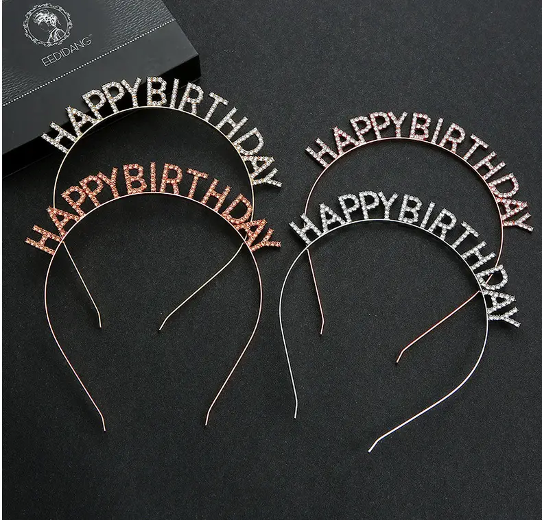Happy Birthday Headband for Women with Letters — feature 20
