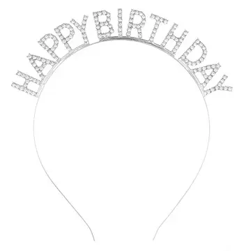 Happy Birthday Headband for Women with Letters — feature 4