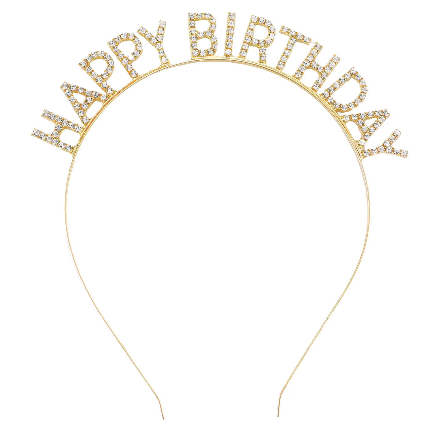 Happy Birthday Headband for Women with Letters