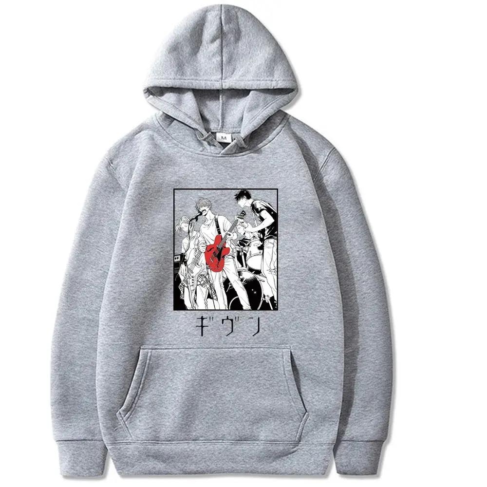 Pink Japanese Comic Hooded Sweatshirt for Men - Image 10
