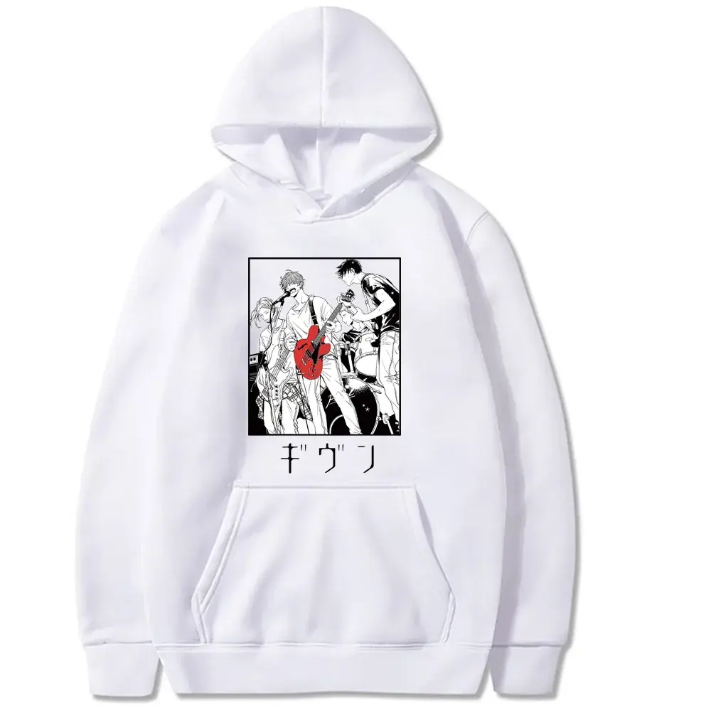 Pink Japanese Comic Hooded Sweatshirt for Men - Image 7