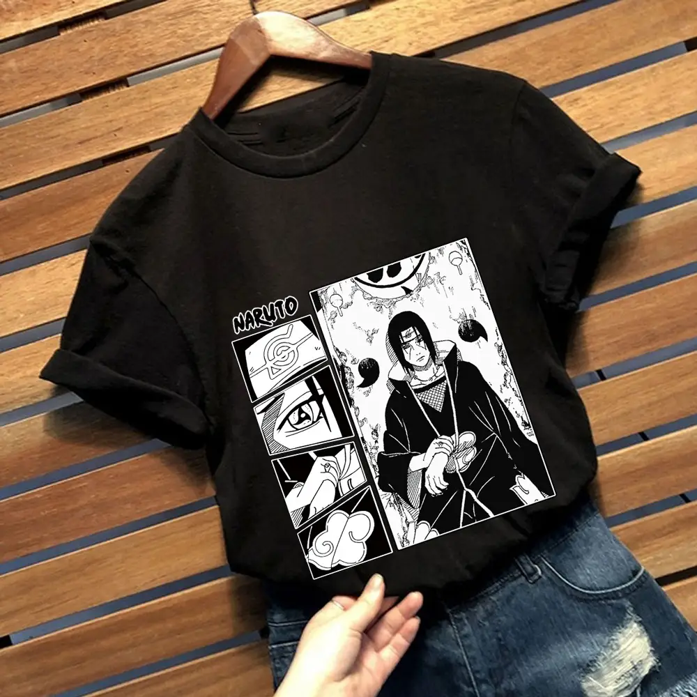 Naruto Graphic T-Shirt Grey Short Sleeve Loose Fit - Image 4