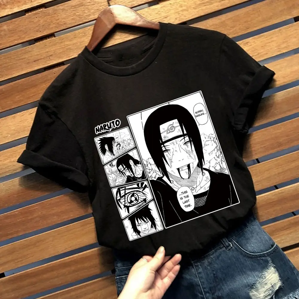 Naruto Graphic T-Shirt Grey Short Sleeve Loose Fit - Image 9