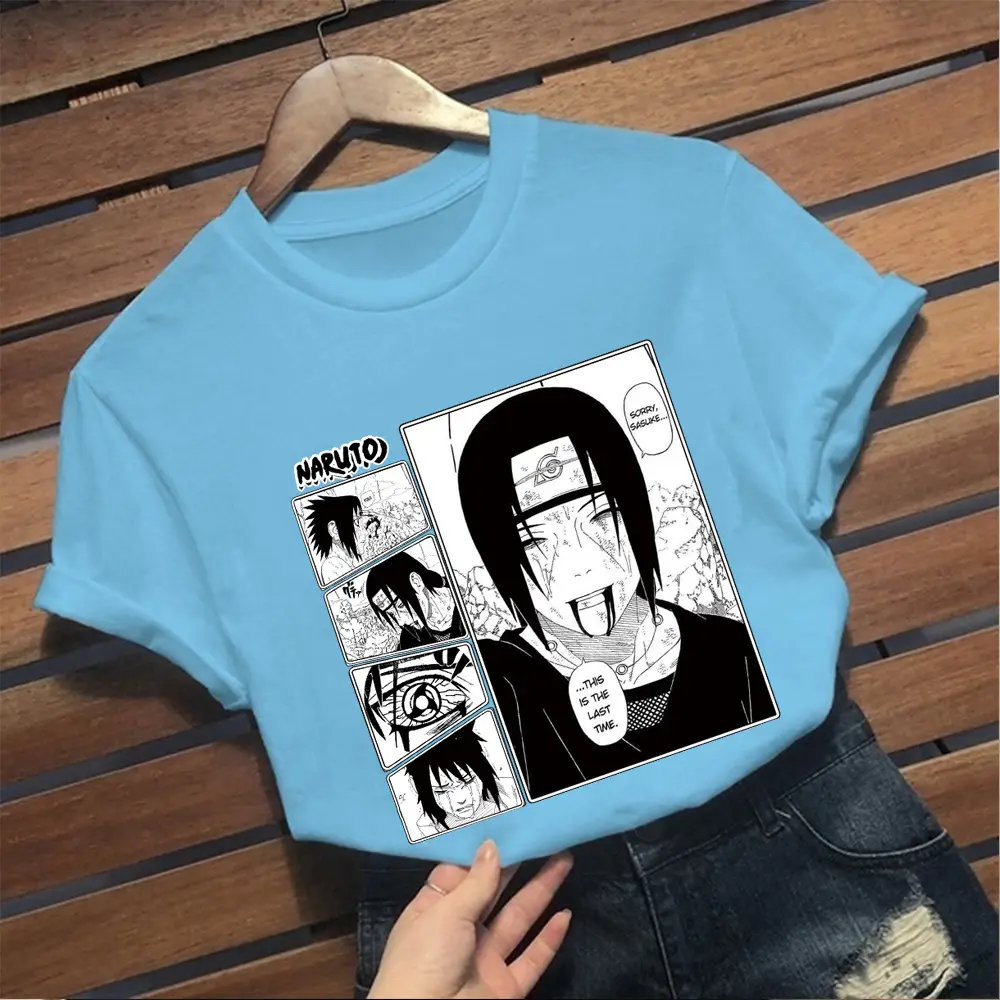 Naruto Graphic T-Shirt Grey Short Sleeve Loose Fit - Image 10