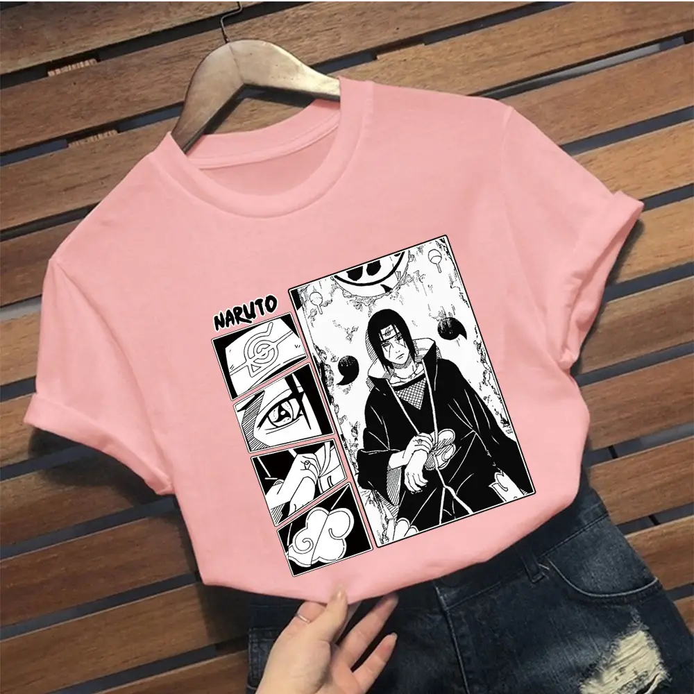 Naruto Graphic T-Shirt Grey Short Sleeve Loose Fit - Image 2