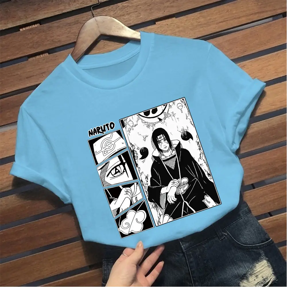 Naruto Graphic T-Shirt Grey Short Sleeve Loose Fit - Image 5