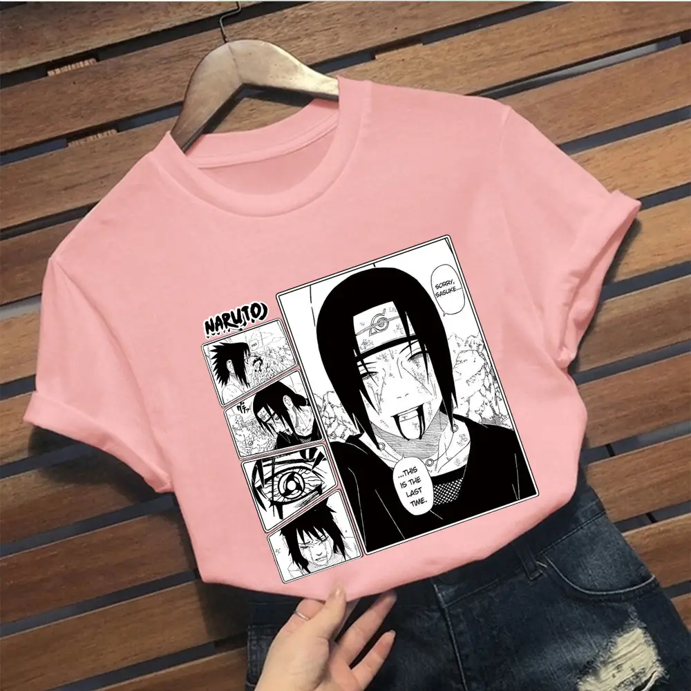 Naruto Graphic T-Shirt Grey Short Sleeve Loose Fit - Image 7
