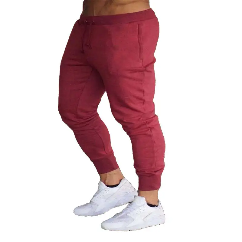 White Men's Micro-elastic Casual Trousers Middle Waist