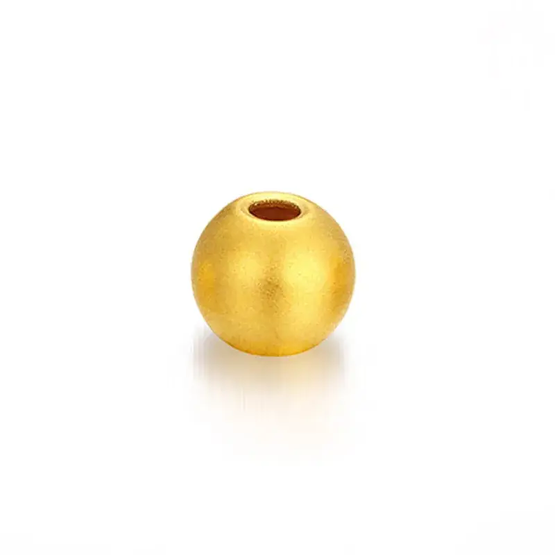 Pure Gold 999 Hard Gold Transfer Beads for DIY Jewelry - Image 2
