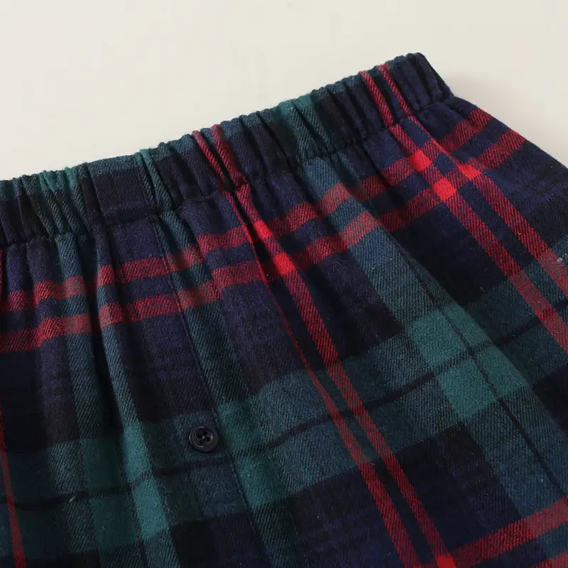 Plaid Sweater Skirt Set with Button Front - Image 5