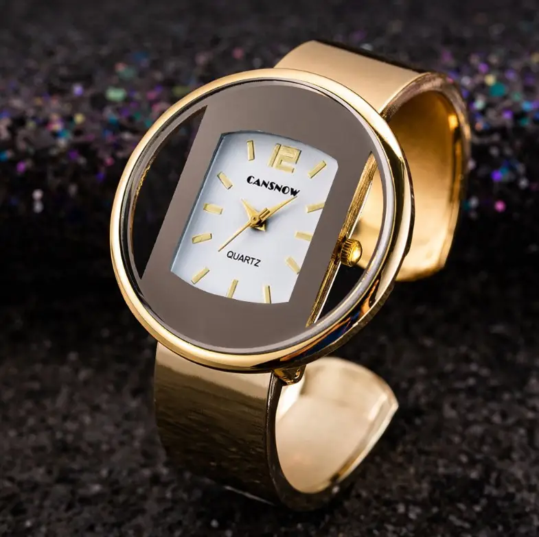 Korean Gold Steel Band Women's Quartz Watch