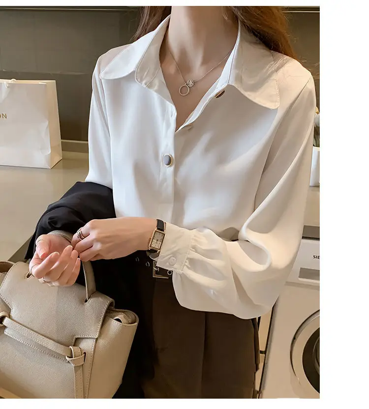 White Long-Sleeve Blouse for Women 2026 — feature 6