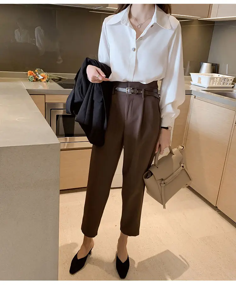 White Long-Sleeve Blouse for Women 2026 — feature 8